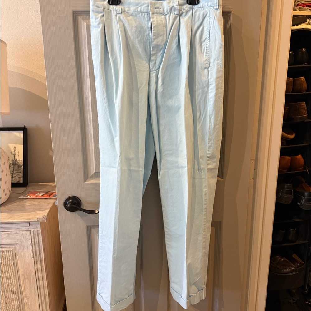 Brooks Brothers Light Blue Men's Pants W34 L32